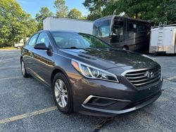 Salvage cars for sale at North Billerica, MA auction: 2017 Hyundai Sonata SE