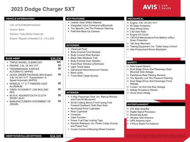 2023 Dodge Charger SXT