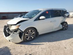 Salvage cars for sale at Andrews, TX auction: 2015 Honda Odyssey Touring