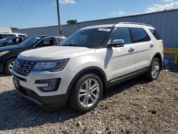 Salvage cars for sale at Franklin, WI auction: 2016 Ford Explorer Limited