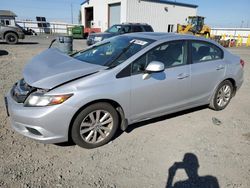 Honda salvage cars for sale: 2012 Honda Civic EXL