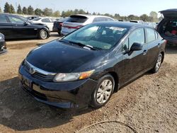 Salvage cars for sale at Elgin, IL auction: 2012 Honda Civic LX