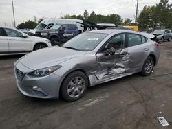 Salvage cars for sale from Copart Denver, CO: 2015 Mazda 3 Sport