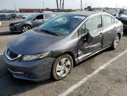 Salvage cars for sale from Copart Van Nuys, CA: 2015 Honda Civic LX