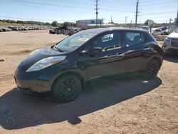 Salvage cars for sale at Colorado Springs, CO auction: 2015 Nissan Leaf S