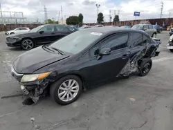 Honda salvage cars for sale: 2012 Honda Civic EX