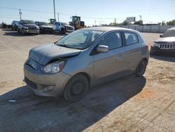 Salvage cars for sale from Copart Oklahoma City, OK: 2015 Mitsubishi Mirage DE