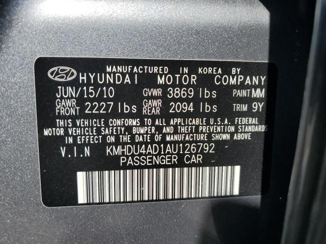 2010 Hyundai Elantra Blue