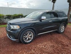 Salvage cars for sale at Fort Pierce, FL auction: 2015 Dodge Durango Citadel