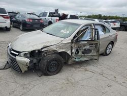 Salvage cars for sale at Indianapolis, IN auction: 2015 Toyota Camry LE