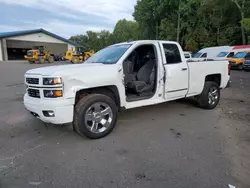 Salvage trucks for sale at East Granby, CT auction: 2015 Chevrolet Silverado K1500 LT