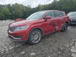 Lincoln salvage cars for sale: 2016 Lincoln MKX Reserve