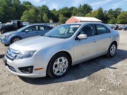 Salvage cars for sale at Mendon, MA auction: 2011 Ford Fusion SE