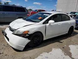 Honda salvage cars for sale: 2008 Honda Civic LX