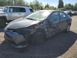 Salvage cars for sale at Portland, OR auction: 2017 Toyota Corolla L