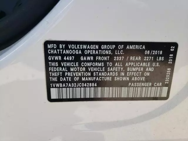 2018 Volkswagen Passat SE