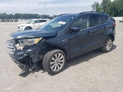 Salvage cars for sale at Dunn, NC auction: 2019 Ford Escape SEL