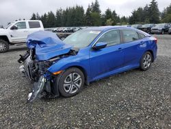 Salvage cars for sale from Copart Graham, WA: 2018 Honda Civic LX