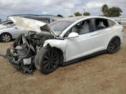 Salvage cars for sale at San Diego, CA auction: 2016 Tesla Model X