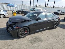 Salvage cars for sale at Van Nuys, CA auction: 2019 Alfa Romeo Giulia