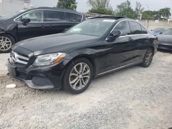 Salvage cars for sale at Opa Locka, FL auction: 2017 Mercedes-Benz C300