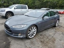 Salvage cars for sale at Austell, GA auction: 2013 Tesla Model S