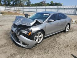 Salvage cars for sale at Spartanburg, SC auction: 2014 Volkswagen Passat SE