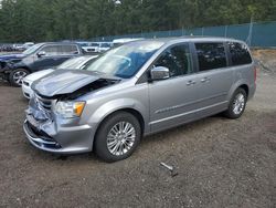 Salvage cars for sale at Graham, WA auction: 2015 Chrysler Town & Country Touring L