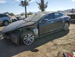 Salvage cars for sale at San Martin, CA auction: 2016 Tesla Model S