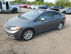 Honda salvage cars for sale: 2012 Honda Civic LX