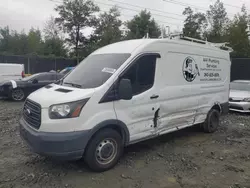 Salvage trucks for sale at Waldorf, MD auction: 2017 Ford Transit T-250