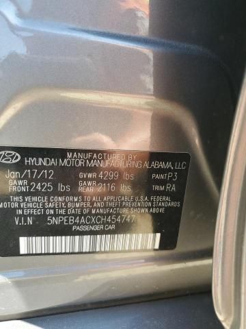 2012 Hyundai Sonata GLS