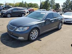 Salvage cars for sale at Denver, CO auction: 2009 Lexus LS 460