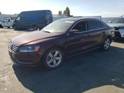 Salvage cars for sale at Hayward, CA auction: 2013 Volkswagen Passat SE