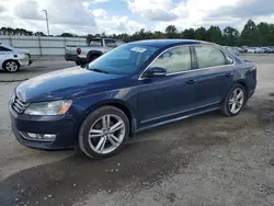 Salvage cars for sale at Lumberton, NC auction: 2014 Volkswagen Passat SEL