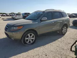 Salvage cars for sale at San Antonio, TX auction: 2007 Hyundai Santa FE SE