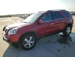 Salvage cars for sale at Grand Prairie, TX auction: 2012 GMC Acadia SLT-1