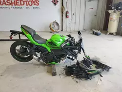 Salvage motorcycles for sale at Sikeston, MO auction: 2024 Kawasaki EX650 P