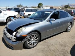 Salvage cars for sale at San Martin, CA auction: 2006 Infiniti G35