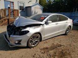 Salvage cars for sale from Copart Lyman, ME: 2019 Ford Fusion SEL