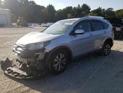 Salvage cars for sale at Mendon, MA auction: 2012 Honda CR-V EXL