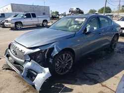 Salvage cars for sale at Chicago Heights, IL auction: 2016 Infiniti Q50 RED Sport 400