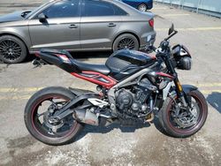 Salvage motorcycles for sale at Pennsburg, PA auction: 2020 Triumph Street Triple R