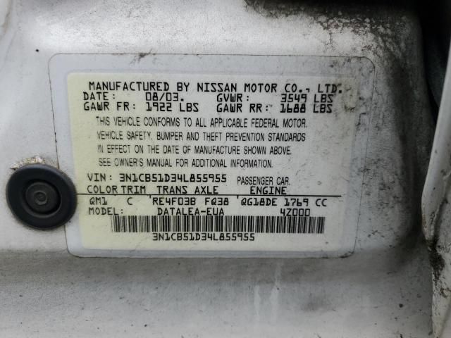 2004 Nissan Sentra 1.8