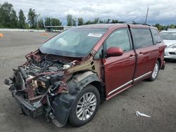 Toyota salvage cars for sale: 2015 Toyota Sienna XLE