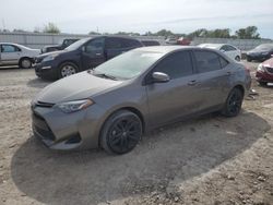 Salvage cars for sale at Kansas City, KS auction: 2018 Toyota Corolla L