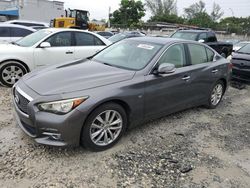 Salvage cars for sale at Opa Locka, FL auction: 2015 Infiniti Q50 Base