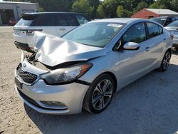 Salvage cars for sale at Mendon, MA auction: 2015 KIA Forte EX