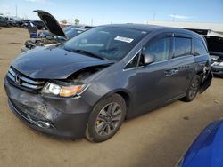 Salvage cars for sale at Brighton, CO auction: 2014 Honda Odyssey Touring