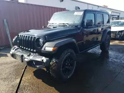 Jeep salvage cars for sale: 2021 Jeep Wrangler Unlimited Sport